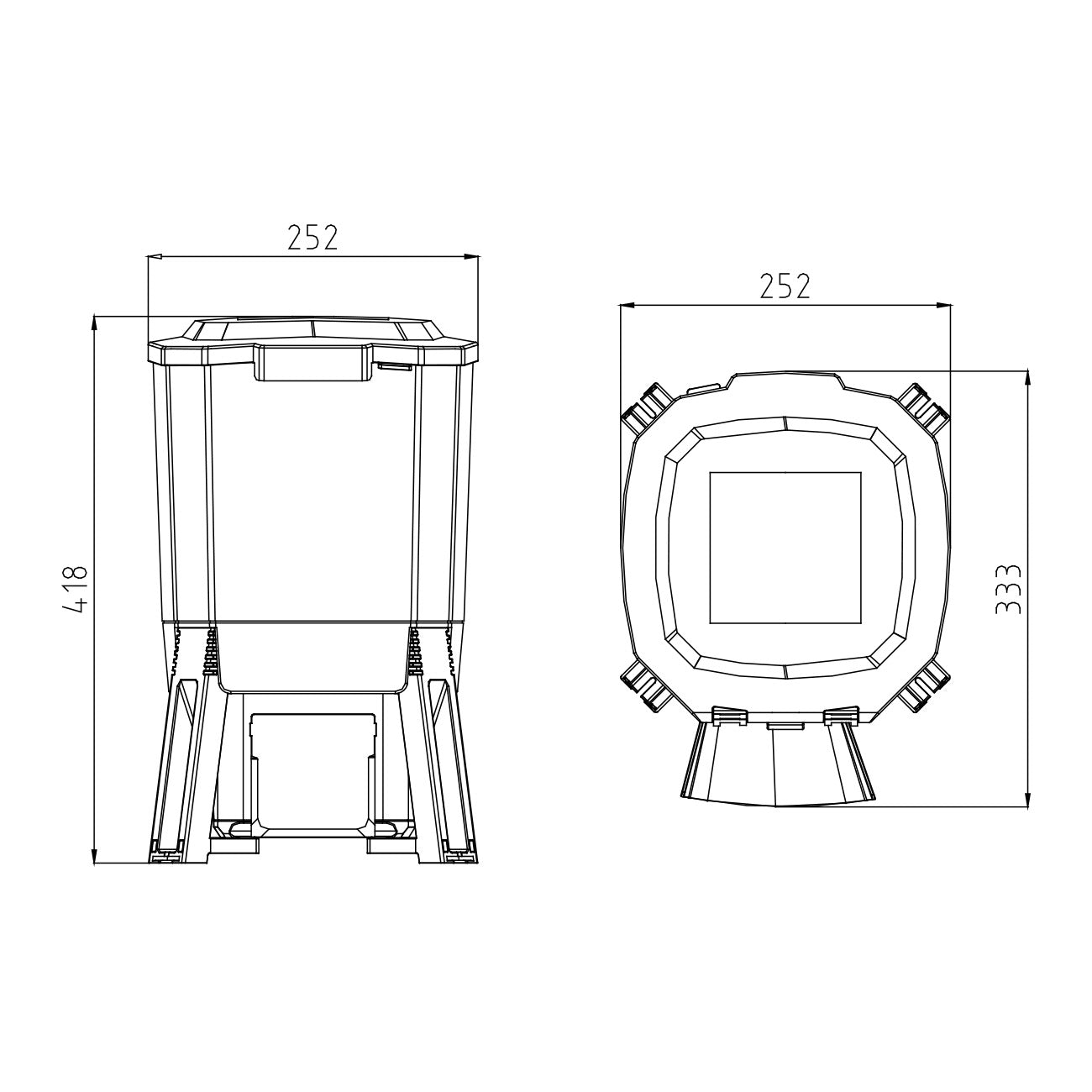 BluFeeder - Solar-powered Fish Feeder Pond - 6L Reservoir