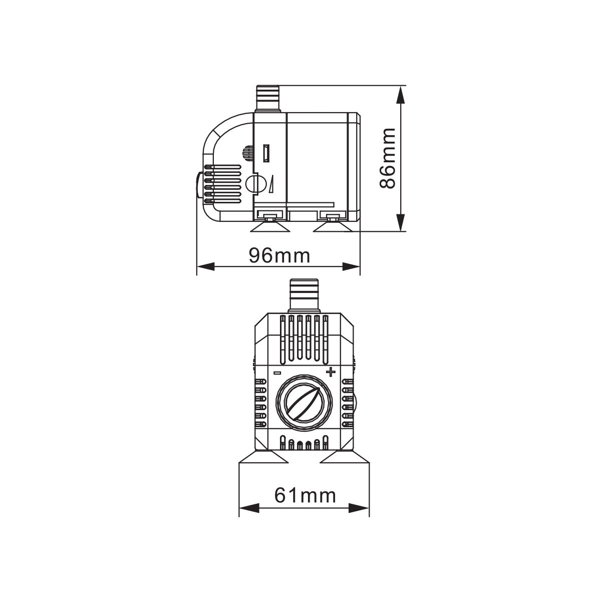 BluFlow Control 600 - Regelbare Fonteinpomp - 8 watt - Met Fonteinset