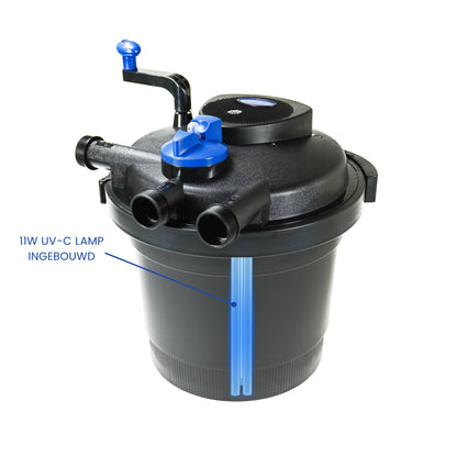 BluPressure 6,000 - Pressure filter with 11W UV-c - Incl. backwash